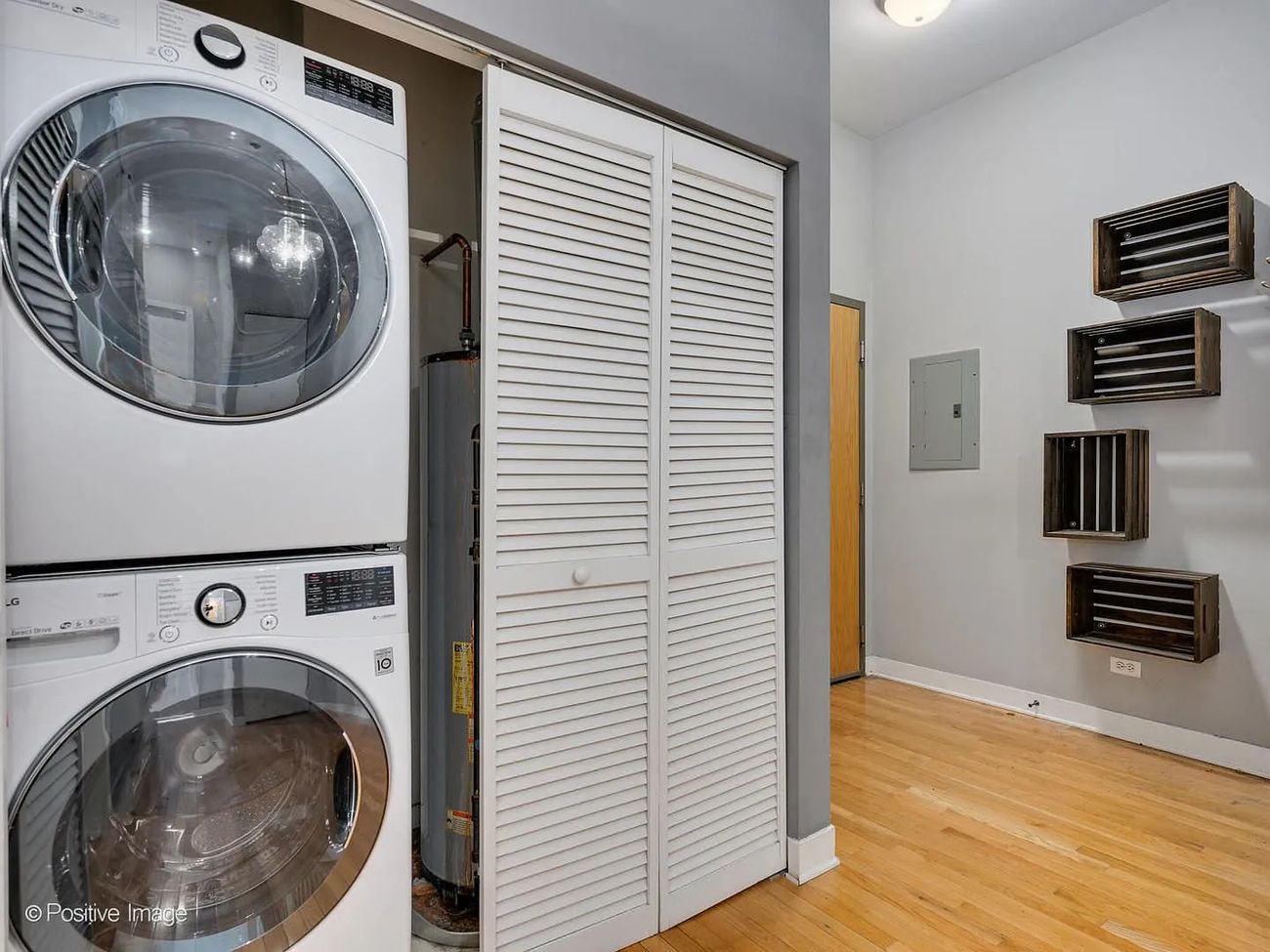 The South Leavitt — utility closet and hallway