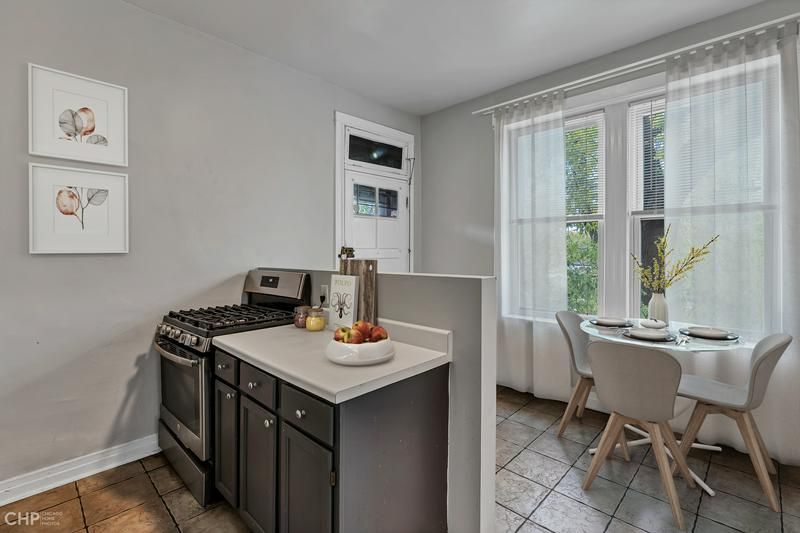 Ukrainian Village 6 — unit kitchen with tile flooring