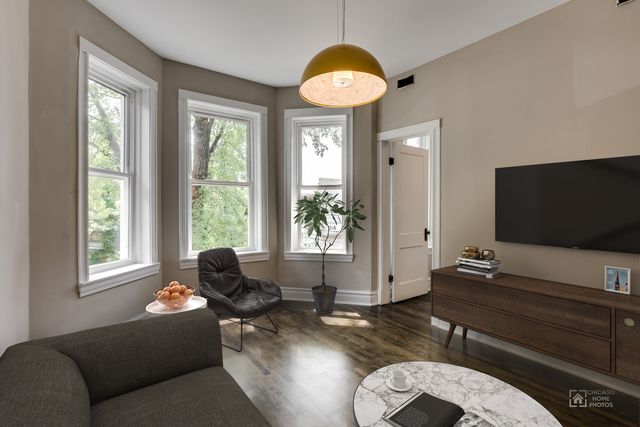 Ukrainian Village 6 — unit living room, alternate view