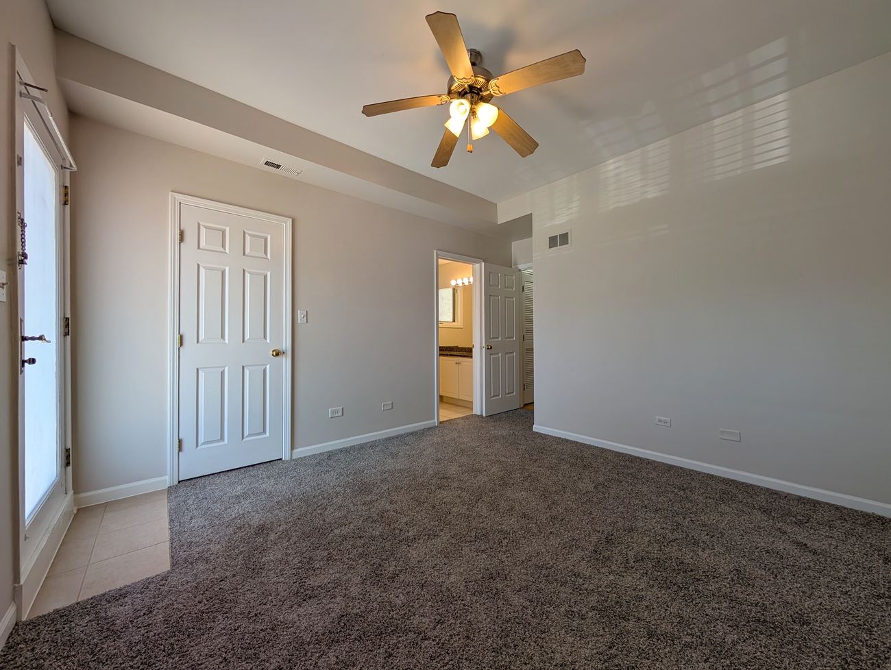 Walton Street Fourplex — bedroom with ensuite access
