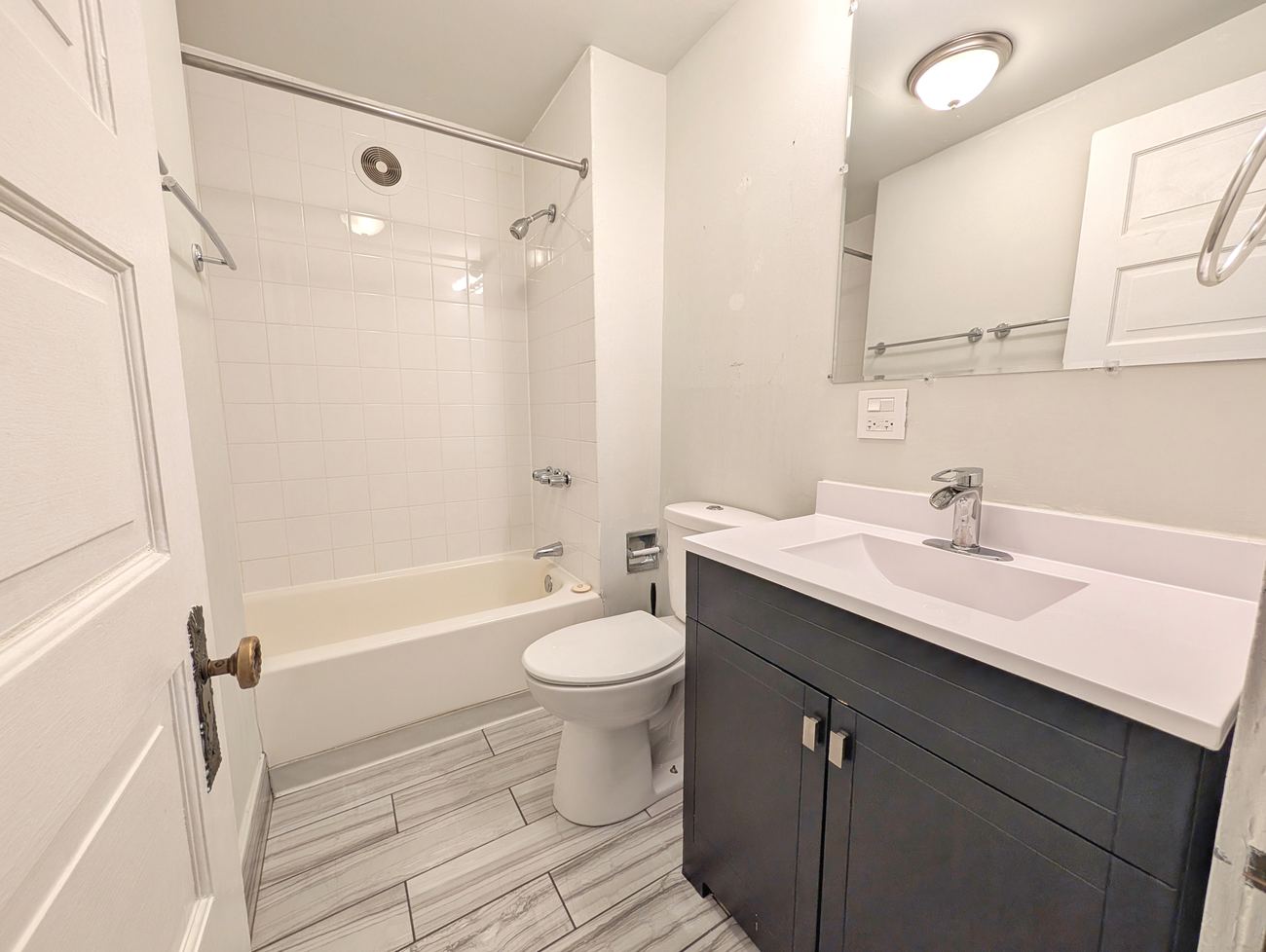 Wellington 3 Flat — renovated bathroom