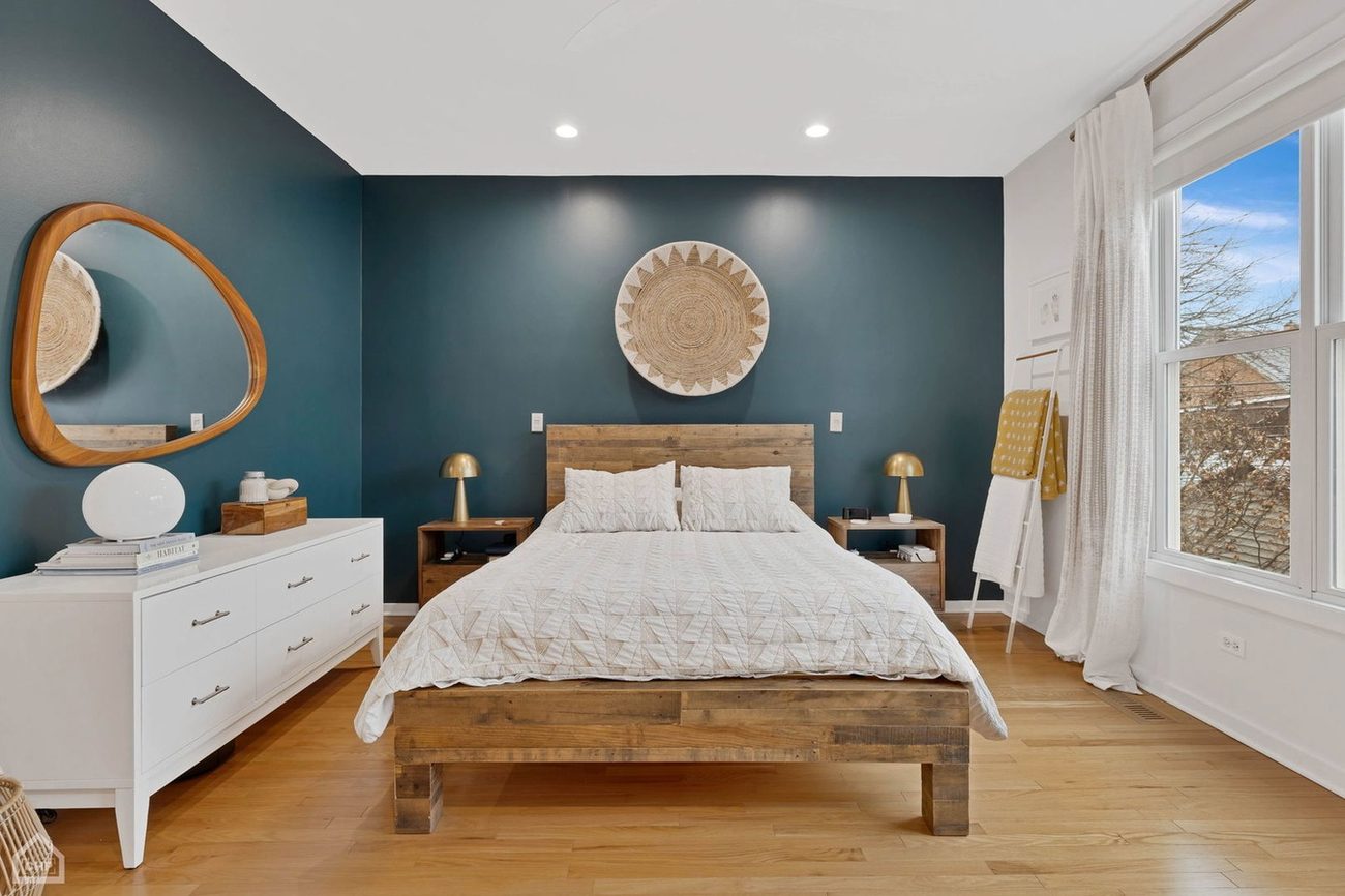Wicker Park Gem — primary bedroom, wide view